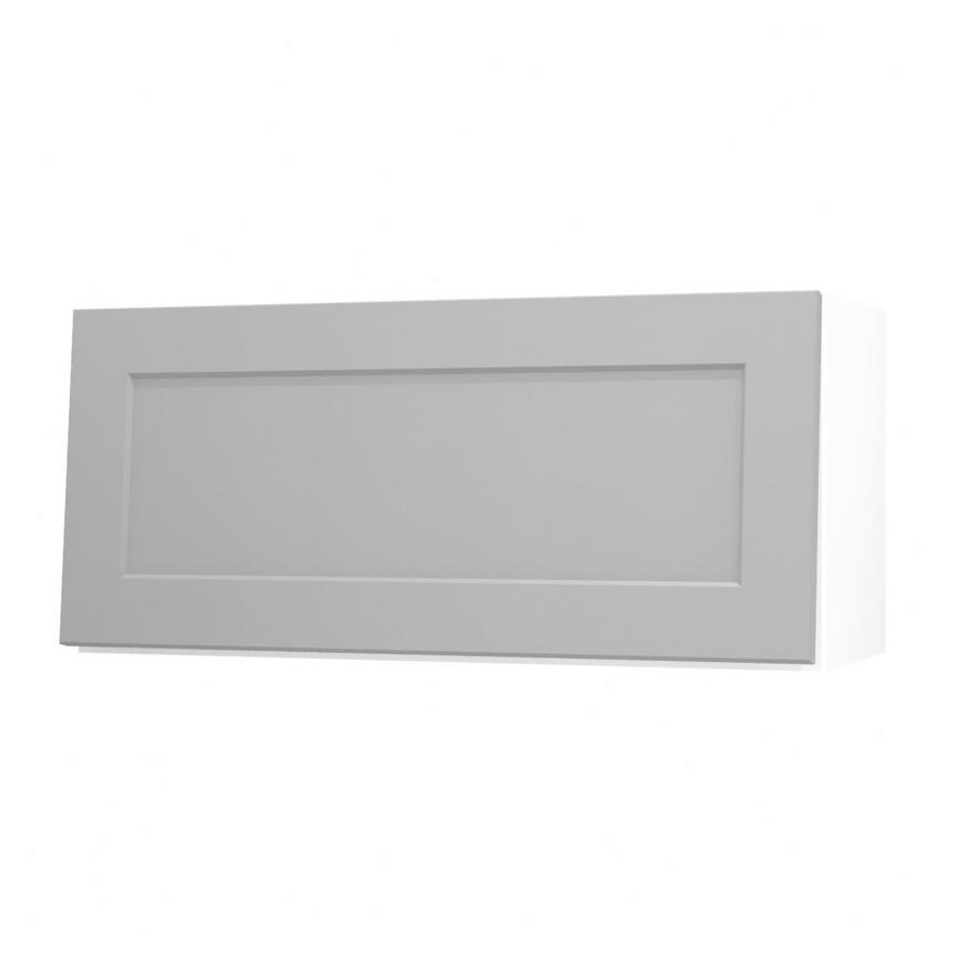 Frome Dove Grey 800 Half Height Door Or Pan Drawer Front CAD Cut Out Angled Open Unit