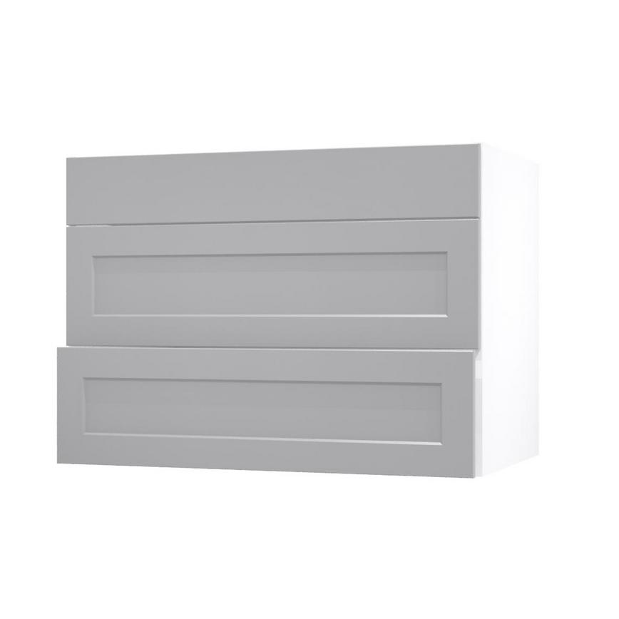 Frome Dove Grey 1000 Pan Drawer Or Bridging Unit Door CAD Cut Out Angled Open Unit