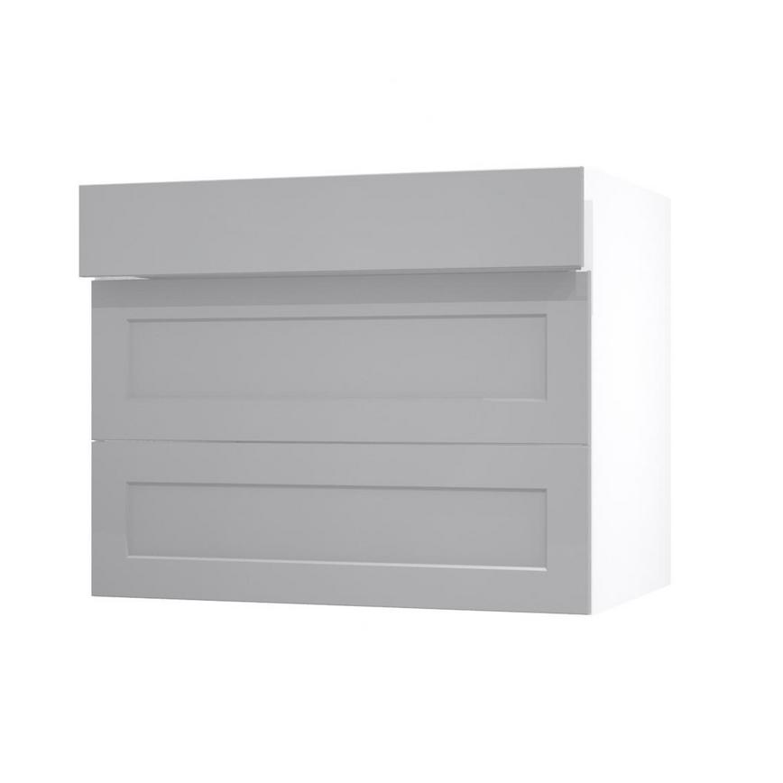 Frome Dove Grey 900 Drawer Front CAD Cut Out Angled Open Unit