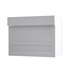 Frome Dove Grey 900 Drawer Front CAD Cut Out Angled Open Unit