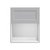 Frome Dove Grey 600 Integrated Microwave Topbox Door CAD Cut Out Front Unit