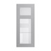 Frome Dove Grey 500 Panelled Glass Dresser Door CAD Cut Out Primary