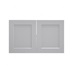 Frome Dove Grey 800 Double Belfast Sink Door (Pair) CAD Cut Out Primary