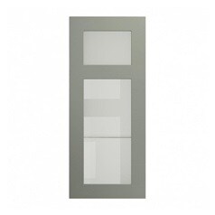 Frome Reed Green 500 Panelled Glass Dresser Door CAD Cut Out Primary