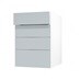 Frome Matt Mist 500 Drawer Front CAD Cut Out Angled Open Unit