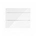 Winterton Gloss White 900 Pan Drawer Front CAD Cut Out Front Unit