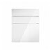 Winterton Gloss White 600 Drawer Front CAD Cut Out Front Unit