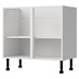 White 720mm x 900mm x 575mm Flat Pack Base Cabinet