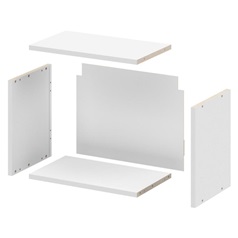 500mm Half Height Wall Cabinet Flat Pack