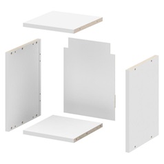300mm Half Height Wall Cabinet Flat Pack
