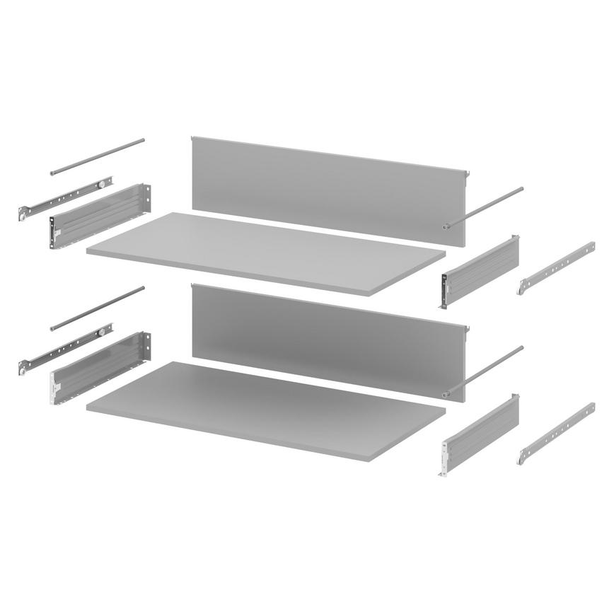 900mm 2 Drawer Flat Pack