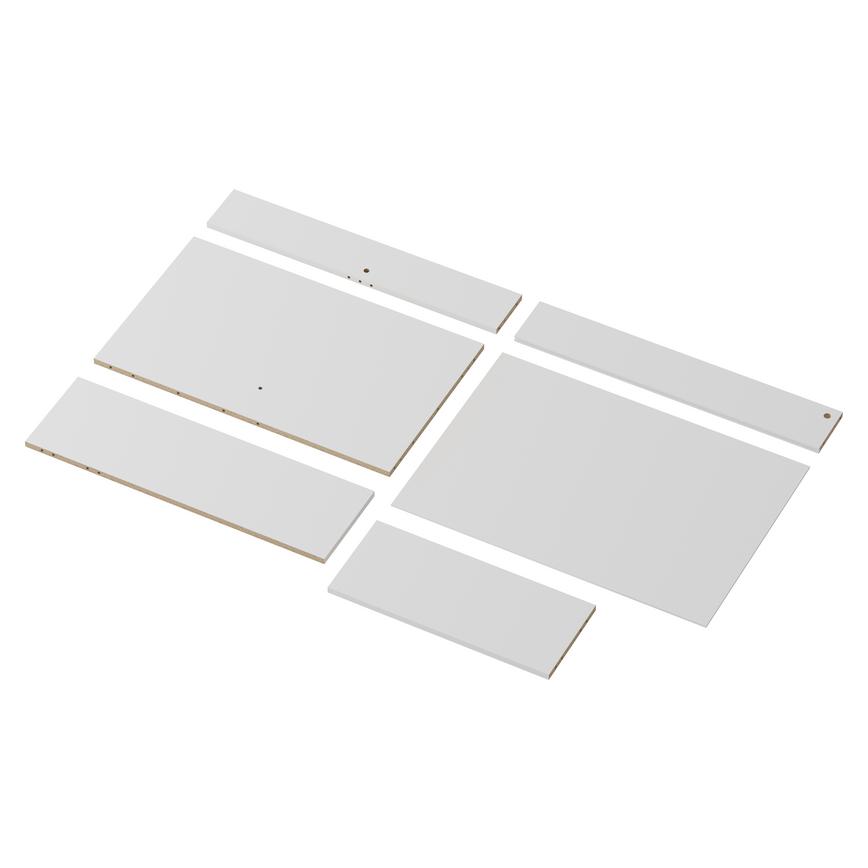 White 720mm x 931mm x 931mm Flat Pack Corner Base Cabinet Pack 2 of 2