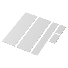 White 1942mm x 300mm x 575mm Flat Pack LarderTower Cabinet Pack 1 of 2