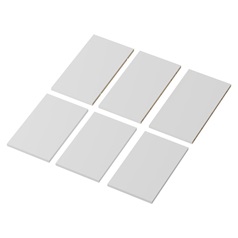 White 1942mm x 300mm x 575mm Flat Pack Larder Tower Cabinet Pack 2 of 2