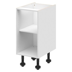 White 400mm Hi-Line Base Cabinet