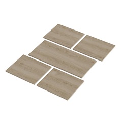 Internal Natural Oak 1000mm x 398mm Larder Top Shelf Pack