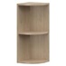Natural Oak Curved Wall Cabinet