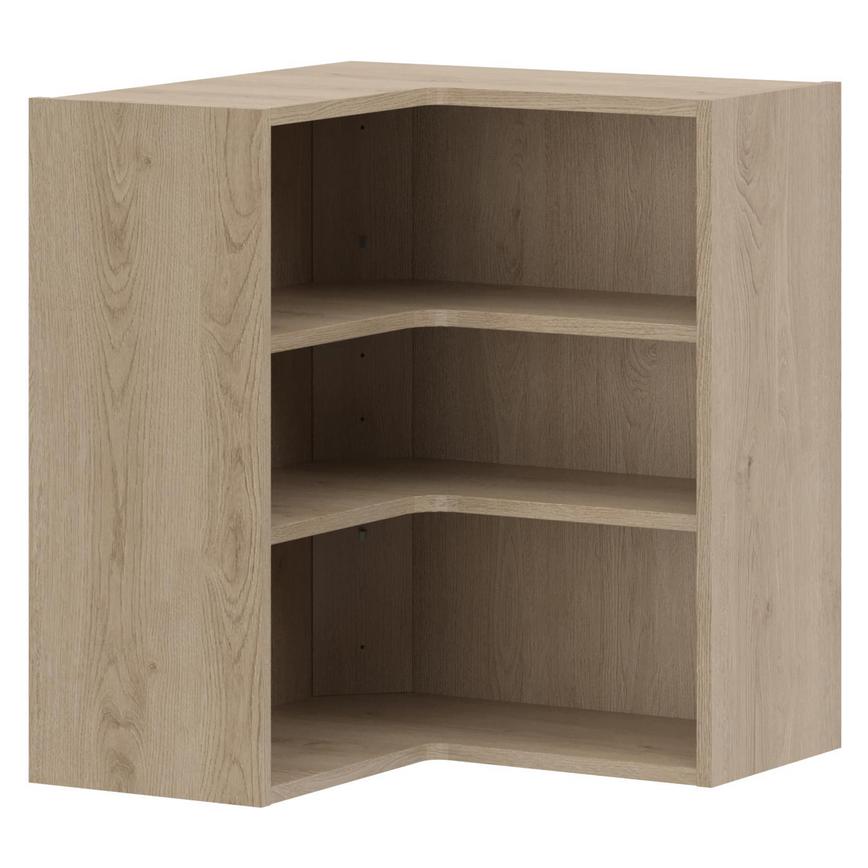 Natural Oak 631mm L Shaped Corner Wall Cabinet