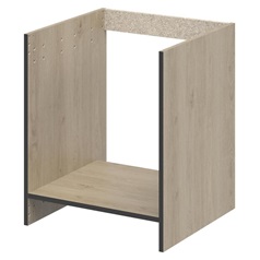 Natural Oak 600mm Built Under Oven Housing Base Cabinet
