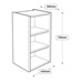400mm Full Height Wall Cabinet Line Drawing