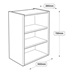 500mm Full Height Wall Cabinet Line Drawing