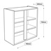 700mm Full Height Wall Cabinet Line Drawing