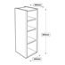 200mm Tall Wall Cabinet Line Drawing