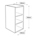 300 x 390mm Full Height Wall Cabinet Line Drawing