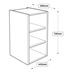 400 x 390mm Full Height Wall Cabinet Line Drawing