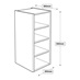 350 x 390mm Tall Wall Cabinet Line Drawing