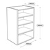 600 x 390mm Tall Wall Cabinet Line Drawing