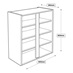 800 x 390mm Tall Wall Cabinet Line Drawing