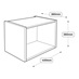 400 x 390mm Half Height Wall Cabinet Line Drawing