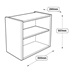 500mm Standard Wall Cabinet Line Drawing