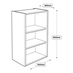 500 Tall Wall Cabinet Line Drawing