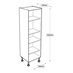 500mm Larder Cabinet Line Drawing