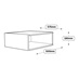 500mm Larder Topbox Cabinet Line Drawing