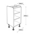 350mm Shallow Hi-Line Base Cabinet Line Drawing
