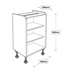 450mm Shallow Hi-Line Base Cabinet Line Drawing