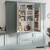White 1402mm x 800mm x 575mm Ready Assembled Larder Top Tower Cabinet in Halesworth Seafoam