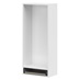 White 500mm Tall Glass Wall Cabinet