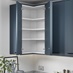 Tall L Shaped White Corner Wall Unit