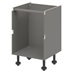 Croft Grey 750mm x 600mm x 575mm Ready Assembled Handleless Drawer Base Cabinet