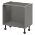 Croft Grey 750mm x 900mm x 575mm Ready Assembled Handleless Single Cut Out Drawer Base Cabinet