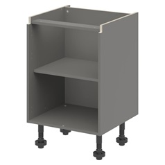 Croft Grey 750mm x 600mm x 575mm Ready Assembled Handleless Base Cabinet