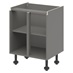 Croft Grey 750mm x 700mm x 575mm Ready Assembled Handleless Base Cabinet