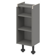 Croft Grey 750mm x 350mm x 290mm Ready Assembled Handleless Base Cabinet