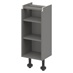 Croft Grey 750mm x 350mm x 290mm Ready Assembled Handleless Base Cabinet