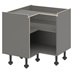 Croft Grey 750mm x 931mm x 575mm Ready Assembled Handleless Corner Base Cabinet