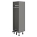 Croft Grey 600mm Ready Assembled Pre-Fitted Frame Only Swing Out Handleless Larder Cabinet